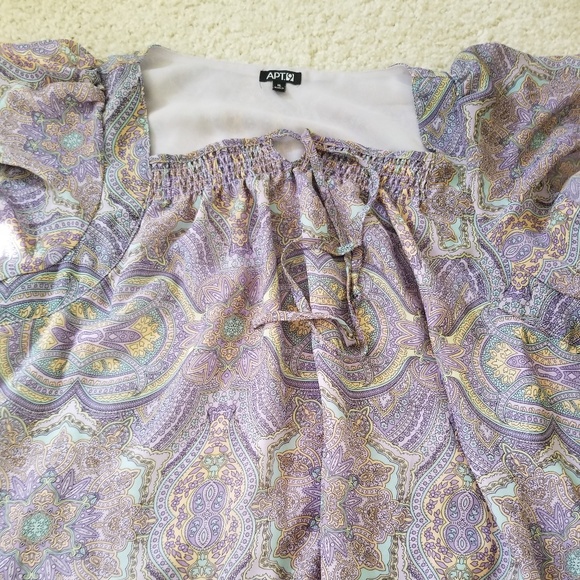 Lot of 2 Apt 9 XL Paisley blouses - Picture 4 of 6